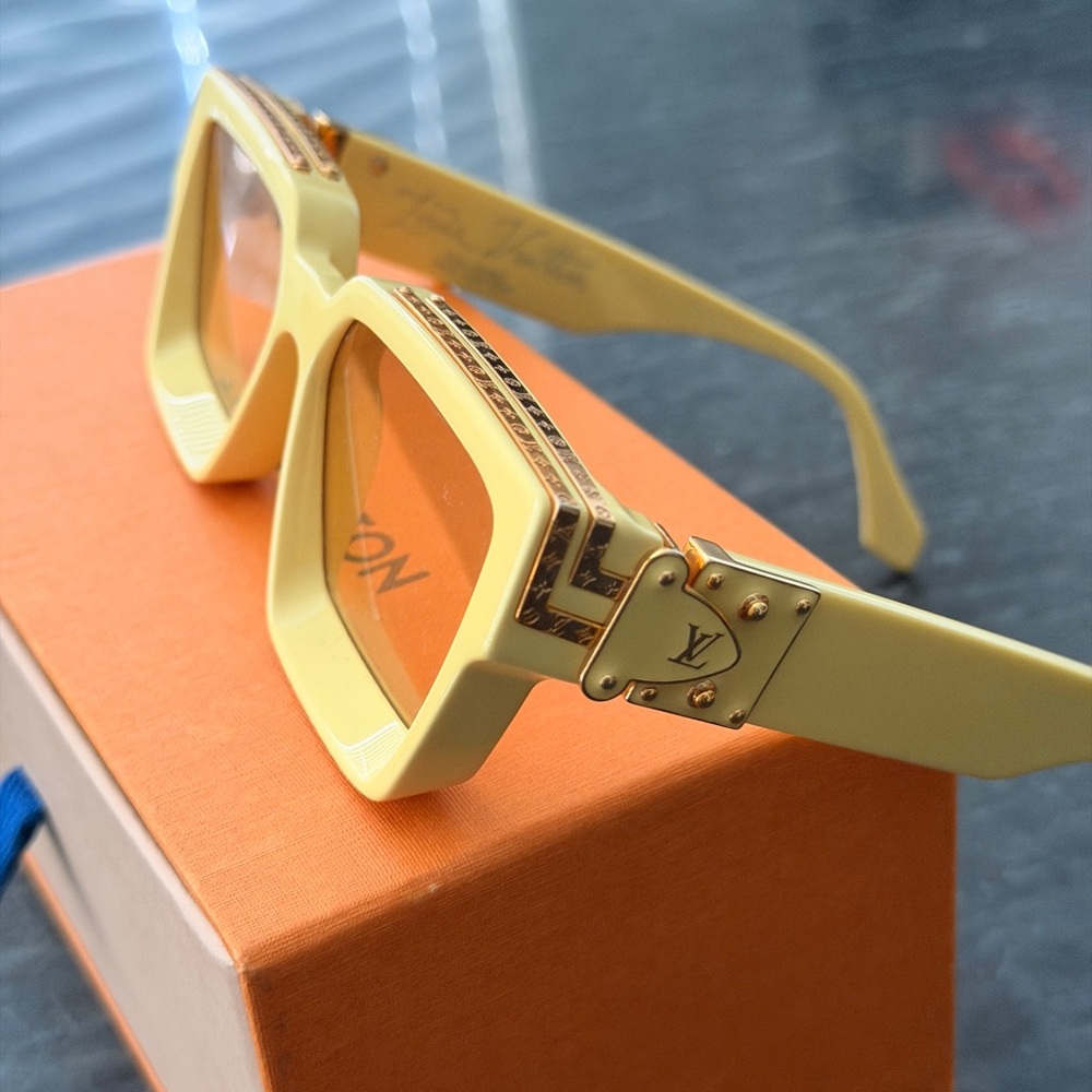 Louis Vuitton millionaires sunglasses pale yellow E